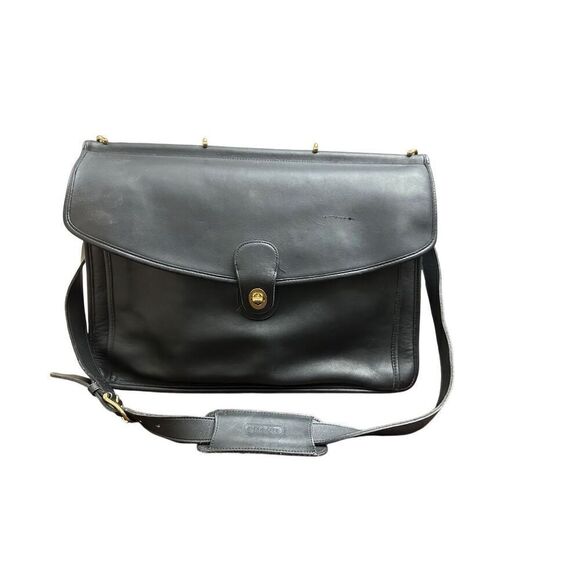 CoachA5C - 5266 Vintage Beekman Black Metropolitan Briefcase/Laptop Bag w/Turn